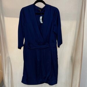 Banana Republic Navy Blue Wrap Dress